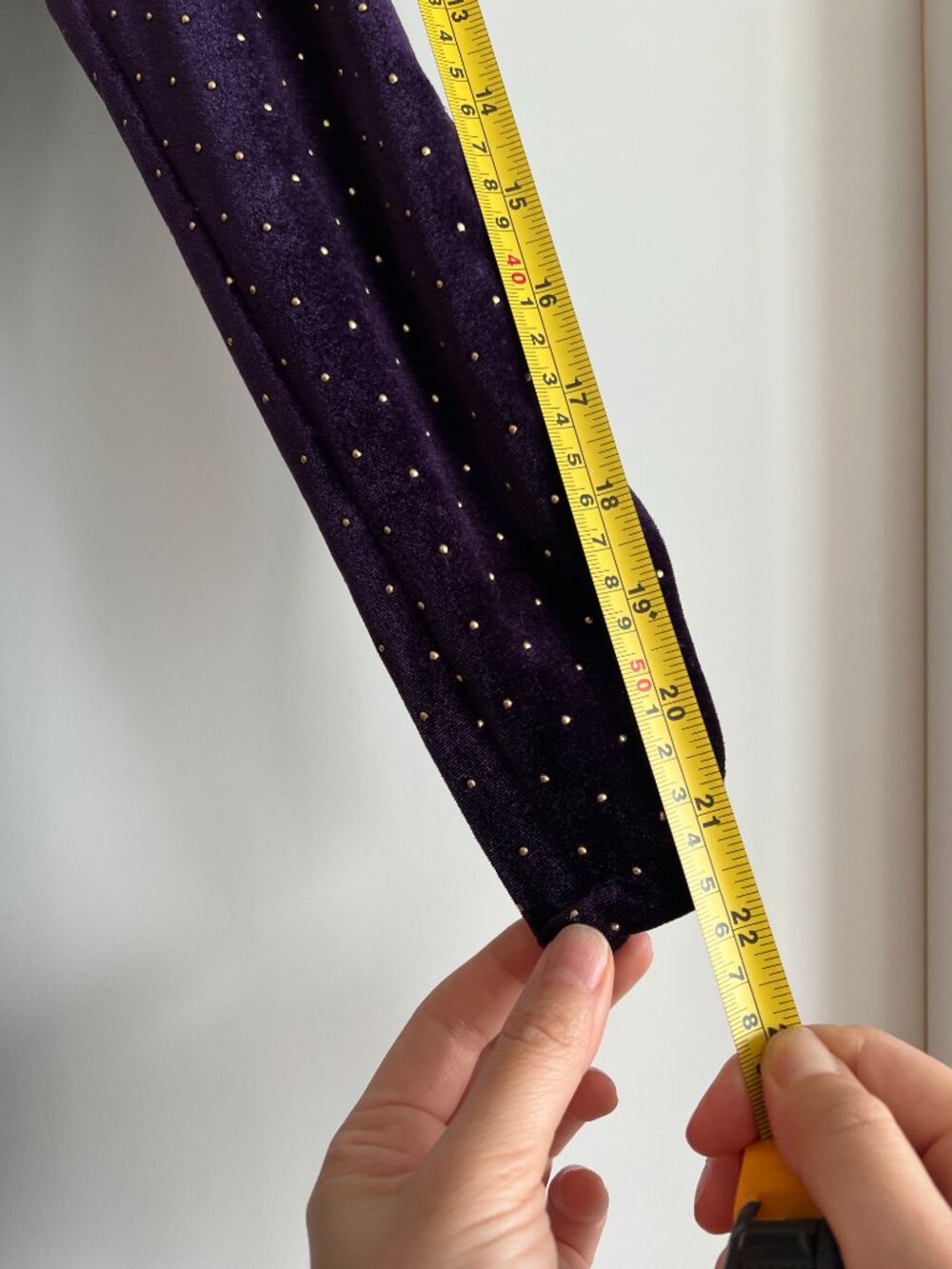 Sandro Paris Purple Velvet Midi Dress Gold Polka Dot XS/S Wedding Guest - Picture 11 of 14